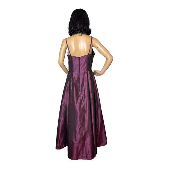NWT Vintage Scott McClintock Bridesmaid Maxi dress glittering burgundy size 12 - Picture 3 of 17